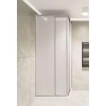Weiße Duschschiebetüren aus Plexiglas 