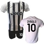 DND DI D'ANDOLFO CIRO Fußballtrikot weiß Home Paulo Dybala 10 la Joya und Shorts mit Nummer 10 bedruckt Replik zugelassen 2020-2021 Größen für Kinder und Erwachsene (M (Erwachsene))