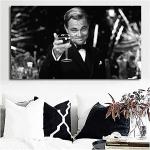 DNJKSA The Great Gatsby Movie Leonardo Dicaprio Poster Canvas Painting Modern Wall Art Print Pictures for Living Room Decor-70x100cm No Frame