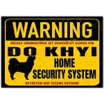 Do Khyi Tibet Dogge Dog Schild Warning Security System Türschild Hundeschild Warnschild