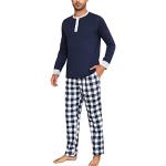 Pyjamas lang aus Baumwolle für Herren Größe M 2-teilig für den für den Winter 