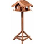 Rustikale Dobar Vogelhäuser mit Ständer aus Massivholz 