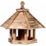 Braune Rustikale Dobar Vogelhäuser mit Ständer aus Holz 