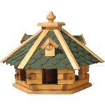 Bunte Rustikale Dobar Vogelhäuser mit Ständer aus Holz 
