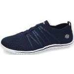 Reduzierte Marineblaue Dockers by Gerli Low Sneaker mit Schnürsenkel in Breitweite aus Mesh mit herausnehmbarem Fußbett für Damen Größe 36 