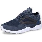 Marineblaue Dockers by Gerli Low Sneaker mit Schnürsenkel in Normalweite aus Textil mit herausnehmbarem Fußbett für Herren Größe 40 