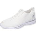 Weiße Dockers by Gerli Low Sneaker ohne Verschluss in Normalweite aus Textil für Damen 