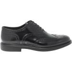 Reduzierte Schwarze Business DOCKSTEPS Derby Schuhe mit Schnürsenkel aus Leder für Herren Größe 40 