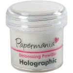 Papermania Docrafts 1 oz Embossing Powder, Holographic, White