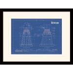 Doctor Who - Dalek Blueprint - Gerahmter Kunstdruck