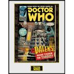 Doctor Who Gerahmtes Poster Für Fans Und Sammler - Daleks Tardis Comic (40 x 30 cm)