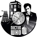 Doctor Who Wanduhr Vinyl Schallplatte Retro-Uhr gr
