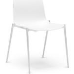 Reduzierte Weiße Minimalistische Schalenstühle & Schalensessel lackiert aus Metall stapelbar Breite 50-100cm, Höhe 50-100cm, Tiefe 50-100cm 