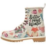 DOGO Vegane Winterboots & Winterstiefeletten mit Schnürsenkel für Damen Größe 41 für den für den Winter 
