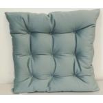 Eisblaue Gesteppte Quadratische Stuhlkissen aus Leder 40x40 