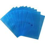 Blaue Zeugnismappen DIN A5 aus Polypropylen 10-teilig 