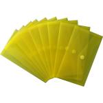 Gelbe Zeugnismappen DIN lang aus Kunststoff 10-teilig 