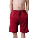 Rote Pyjamahosen kurz für Herren Größe 4 XL 