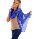 Royalblaue Elegante Hijabs aus Seide für Damen Größe XXL für den für den Sommer 