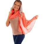 Orange Elegante Hijabs aus Seide für Damen Größe XXL für den für den Sommer 