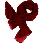 Bordeauxrote Unifarbene Elegante Multifunktionstücher & Schlauchtücher aus Chiffon für Damen Größe XXL für den für den Sommer 