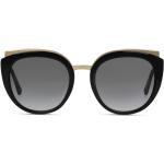 Reduzierte Schwarze Dolce & Gabbana Dolce Runde Cateye Sonnenbrillen aus Kunststoff für Damen 