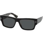 Schwarze Dolce & Gabbana Dolce Quadratische Kunststoffsonnenbrillen für Herren 