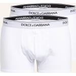 Weiße Dolce & Gabbana Dolce Herrenboxershorts aus Jersey enganliegend Größe S 2-teilig 