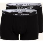 Schwarze Dolce & Gabbana Dolce Herrenboxershorts aus Jersey enganliegend Größe S 2-teilig 