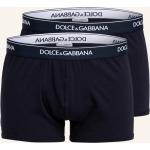 Dunkelblaue Dolce & Gabbana Dolce Herrenboxershorts aus Jersey enganliegend Größe S 2-teilig 