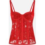 Rote Dolce & Gabbana Dolce Festliche Blusen aus Satin für Damen für den für den Sommer 