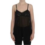 Reduzierte Schwarze Blumenmuster Dolce & Gabbana Dolce Seidenshirts mit Rückenverschluss für Damen Größe S 