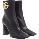 Reduzierte Schwarze Dolce & Gabbana Dolce Ankle Boots & Klassische Stiefeletten aus Leder für Damen Größe 36 