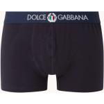 Dunkelblaue Bestickte Dolce & Gabbana Dolce Herrenboxershorts aus Baumwolle enganliegend Größe M 