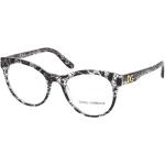 Dolce & Gabbana Brille für Damen DG3334 3287 52 Schwarz & Weiß gemustert