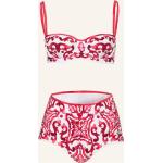 Reduzierte Fuchsiafarbene Dolce & Gabbana Dolce Bikini-Tops aus Polyamid mit Bügel für Damen Größe S 