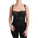 Reduzierte Schwarze Dolce & Gabbana Dolce Cropped Shirts mit Reißverschluss für Damen Größe L 