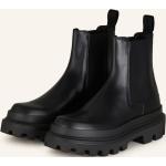 Reduzierte Schwarze Dolce & Gabbana Dolce Chelsea-Boots aus Glattleder für Herren Größe 41 