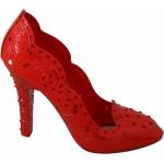 Reduzierte Rote Gepunktete Dolce & Gabbana Dolce Cinderella Damenpumps aus PVC Größe 39 