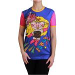 Reduzierte Bunte Kurzärmelige Dolce & Gabbana Dolce Supergirl T-Shirts aus Baumwolle für Damen Größe M 