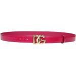 Reduzierte Rote Dolce & Gabbana Dolce Ledergürtel mit Schnalle aus Kalbsleder für Damen Länge 85 