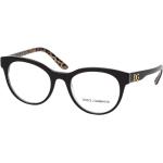Schwarze Dolce & Gabbana Dolce Runde Kunststoffbrillen für Damen 