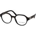 Schwarze Dolce & Gabbana Dolce Runde Kunststoffbrillen für Herren 