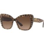 Braune Dolce & Gabbana Dolce Cateye Sonnenbrillen aus Kunststoff für Damen 