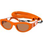 Orange Dolce & Gabbana Dolce Rechteckige Rechteckige Sonnenbrillen aus Kunststoff für Herren 
