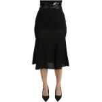 Reduzierte Schwarze Elegante Dolce & Gabbana Dolce Midi Festliche Röcke aus Seide für Damen Größe S 