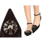 Reduzierte Schwarze Dolce & Gabbana Dolce Slingback Pumps aus Leder für Damen Größe 36,5 