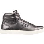 Reduzierte Silberne Dolce & Gabbana Dolce High Top Sneaker & Sneaker Boots aus Leder für Herren 