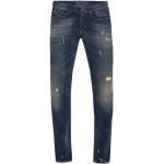 Reduzierte Dunkelblaue Dolce & Gabbana Dolce Ripped Jeans & Zerrissene Jeans mit Knopf aus Baumwolle für Herren Größe S 