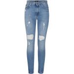 Reduzierte Hellblaue Dolce & Gabbana Dolce Slim Fit Jeans mit Reißverschluss aus Baumwolle für Damen Größe S 